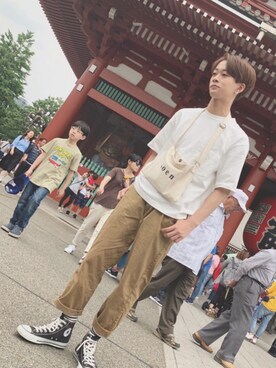 「アイテム（バッグ）」を使った、ma_chanさん（メンズ・173cm・10代）の夏コーディネート
