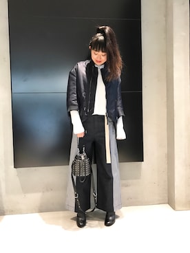 「青山店」｜hummerMINAKAさん（レディース・155cm）の冬コーディネート