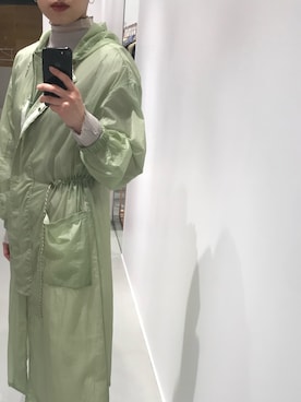 「PUBLIC TOKYO（パブリックトウキョウ）のアイテム（ナイロンジャケット）」を使った、annatojoさん（レディース・159cm）の春コーディネート
