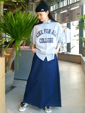 NUIさん（レディース・158cm）の春コーディネート