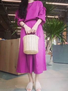 NUIさん（レディース・158cm）の春コーディネート