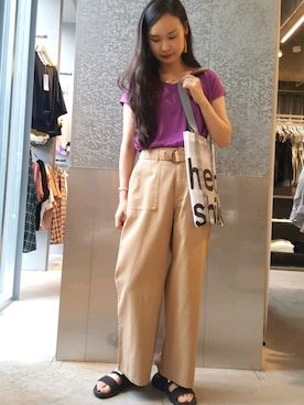 NUIさん（レディース・158cm）の夏コーディネート