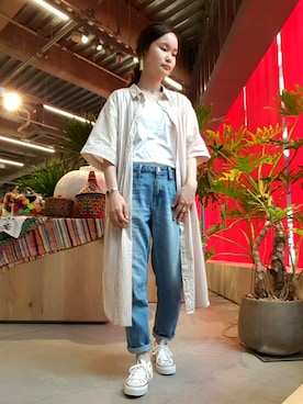 NUIさん（レディース・158cm）の夏コーディネート