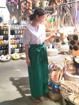 NUIさん（レディース・158cm）の夏コーディネート