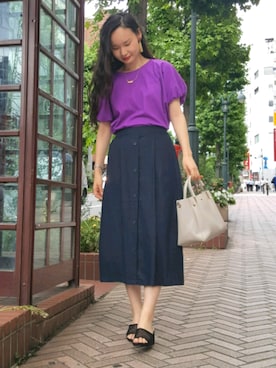 NUIさん（レディース・158cm）の夏コーディネート