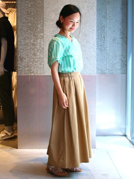 NUIさん（レディース・158cm）の夏コーディネート