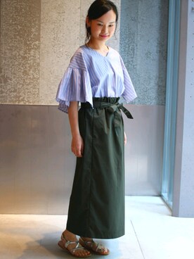 NUIさん（レディース・158cm）の夏コーディネート