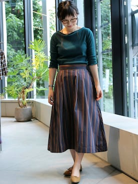 NUIさん（レディース・158cm）の秋コーディネート