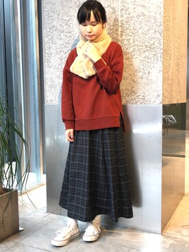 NUIさん（レディース・158cm）の秋コーディネート