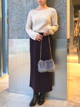 NUIさん（レディース・158cm）の冬コーディネート