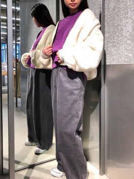 NUIさん（レディース・158cm）の冬コーディネート