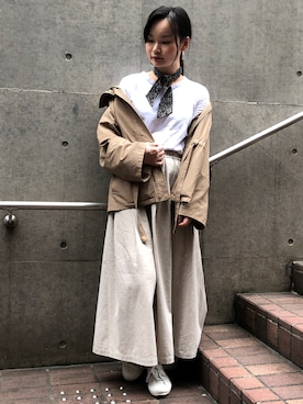 「koe（コエ）のアイテム（その他アウター）」を使った、NUIさん（レディース・157cm）の夏コーディネート