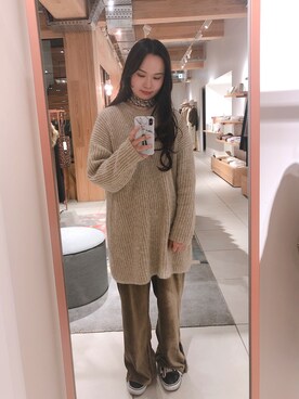 NUIさん（レディース・158cm）の冬コーディネート