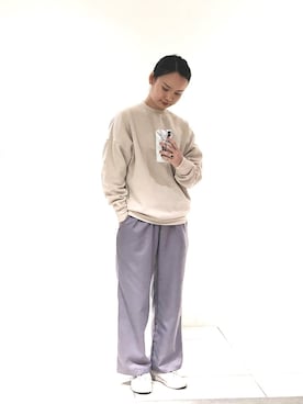 「シャーベットカラー」｜NUIさん（レディース・158cm）の冬コーディネート