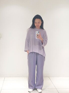 「シャーベットカラー」｜NUIさん（レディース・158cm）の冬コーディネート