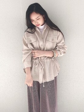 NUIさん（レディース・158cm）の春コーディネート