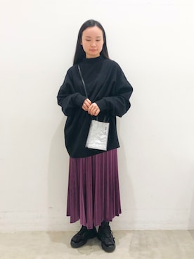 NUIさん（レディース・158cm）の冬コーディネート