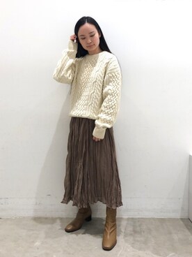 NUIさん（レディース・158cm）の冬コーディネート