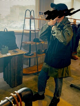 「一押しのアウタースタイル」｜「アイテム（ミリタリージャケット）」を使った、けいたさん（メンズ・169cm）の冬コーディネート