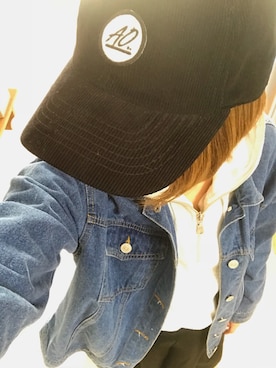 「NET（ネット）のアイテム（キャップ）」を使った、nari◡̈⋆さん（レディース・166cm）の秋コーディネート