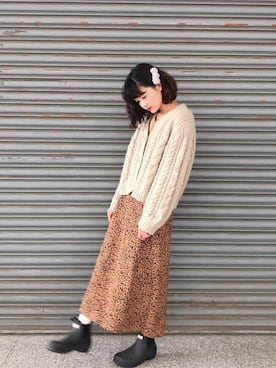 「KBF+」｜「アイテム（スウェット）」を使った、komeimeiさん（レディース・158cm）の春コーディネート