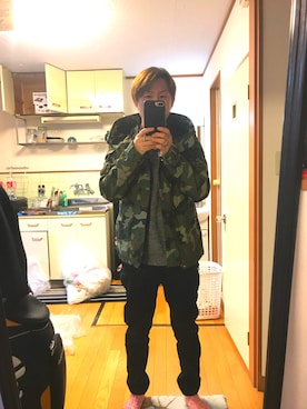 「Johnbull Private labo（ジョンブルプライベートラボ）のアイテム（ナイロンジャケット）」を使った、アリマ サトシさん（メンズ・166cm）の春コーディネート