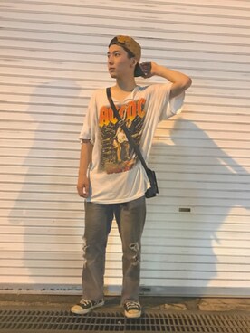 「MCM（エムシーエム）のアイテム（キャップ）」を使った、yuma!さん（メンズ・174cm）の夏コーディネート