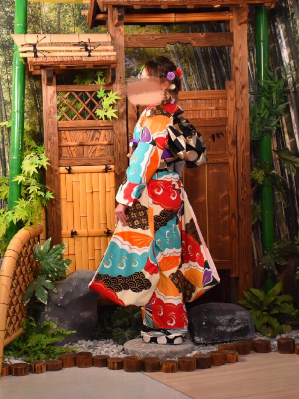 「成人式、成人式前撮り、成人式ヘア、振袖」｜「前から📸のアイテム（浴衣、その他）」を使った、mifyi🥀さん（レディース・157cm）の秋コーディネートの1枚目の写真