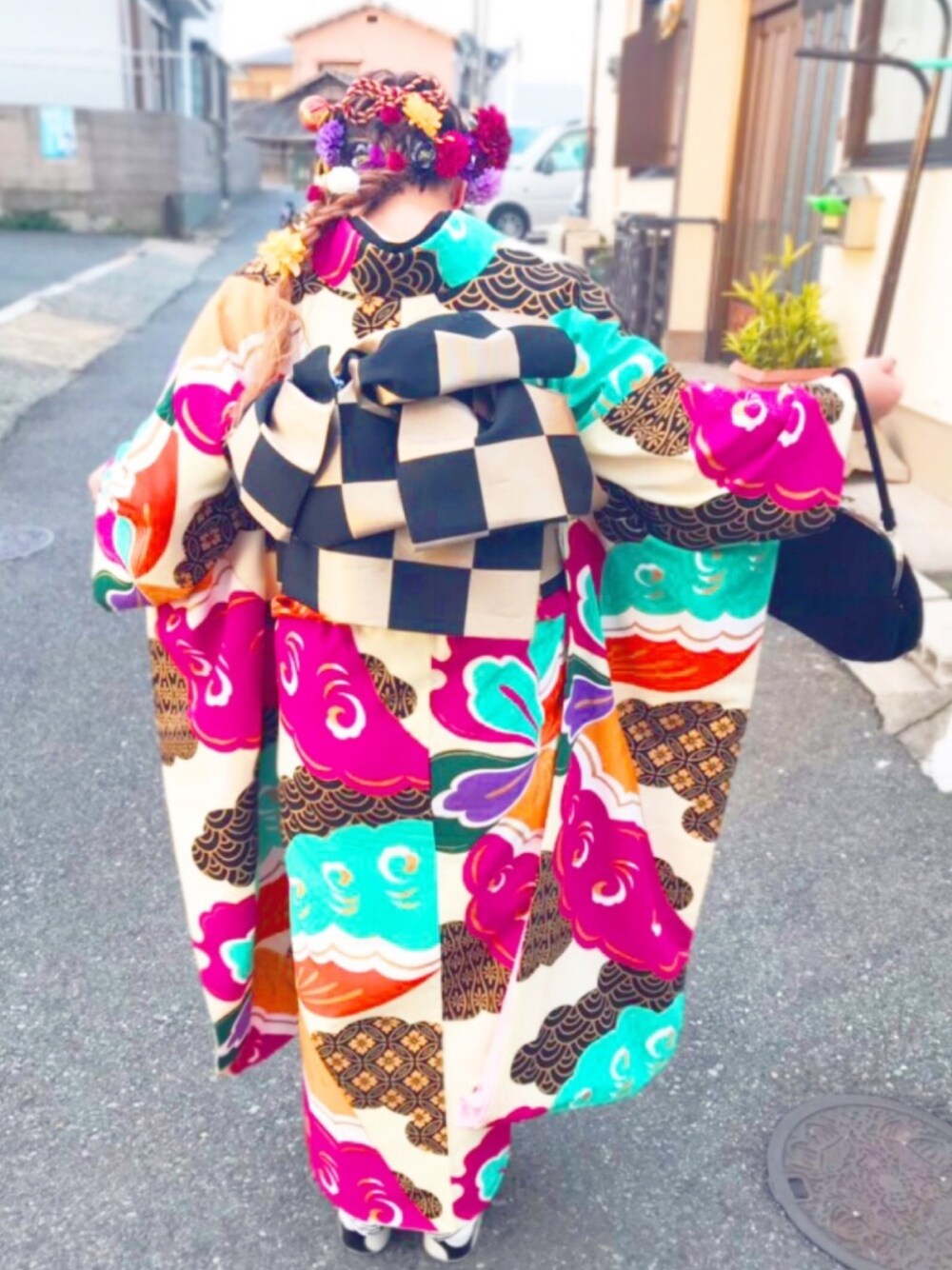 「平成最後の成人式、成人式、成人式振袖、振袖、成人式ヘア」｜「振袖MODEのアイテム（浴衣、その他）」を使った、mifyi🥀さん（レディース・157cm）の冬コーディネートの1枚目の写真