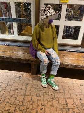 「me（ミイ）のアイテム」を使った、Rｋｋさん（レディース・153cm）の冬コーディネート