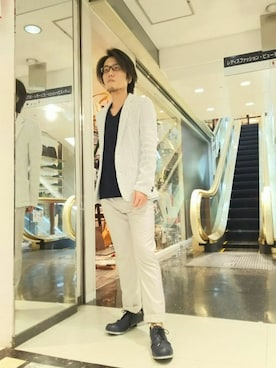 「アイテム（その他シューズ）」を使った、SUZUKIさん（メンズ・161cm・30代）の春コーディネート