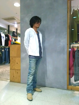 「アイテム（その他シューズ）」を使った、SUZUKIさん（メンズ・161cm）の春コーディネート