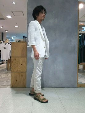 「アイテム（サンダル）」を使った、SUZUKIさん（メンズ・161cm・30代）の春コーディネート