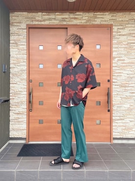 「LUGG NAGG（ラグナグ）のアイテム」を使った、ilh.さん（メンズ・178cm）の夏コーディネート
