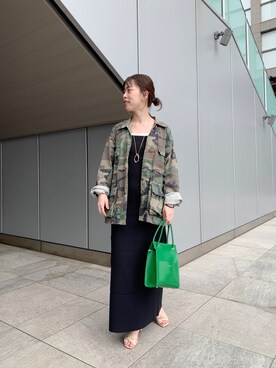 「SHENERY（シーナリー）のアイテム（ブルゾン）」を使った、HAMAYAMA_160cmさん（レディース・160cm）の春コーディネート