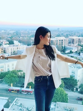 「BeverlyHills」｜Wendy Hsiaoさん（レディース・158cm）の冬コーディネート