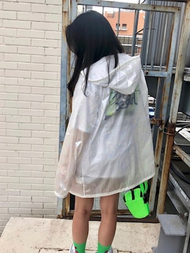 「フェスコーデ」｜「アイテム（ナイロンジャケット）」を使った、REIMIさん（レディース・162cm）の春コーディネート