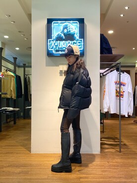 Xlarge エクストララージ のダウンジャケット コートを使ったレディース人気ファッションコーディネート Wear