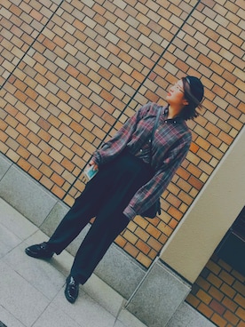 「SPINNS（スピンズ）のアイテム（ローファー）」を使った、ﾖｼﾉさん（レディース・158cm）の秋コーディネート