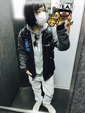 「アイテム（スタジャン）」を使った、tbkさん（メンズ・162cm・30代）の冬コーディネート
