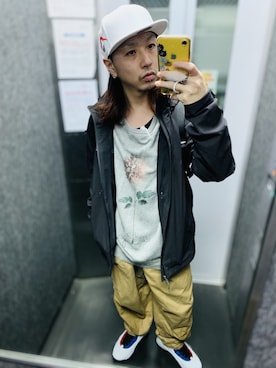 「アイテム（スウェット）」を使った、tbkさん（メンズ・162cm・30代）の冬コーディネート