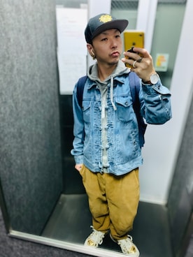 「VOLCOM（ボルコム）のアイテム（ジャケット/アウター）」を使った、tbkさん（メンズ・162cm）の秋コーディネート