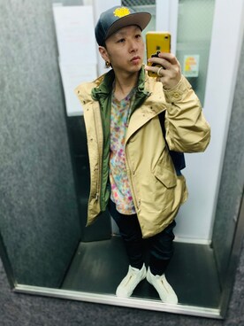「ASICS（アシックス）のアイテム（スニーカー）」を使った、tbkさん（メンズ・162cm）の秋コーディネート