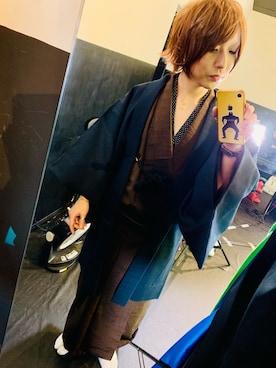 「着物」｜tbkさん（メンズ・162cm・30代）の冬コーディネート