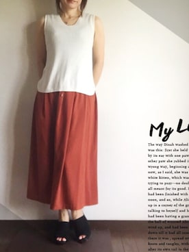 「BE NEAT（ビーニート）のアイテム」を使った、Mia さん（レディース・152cm）の夏コーディネート