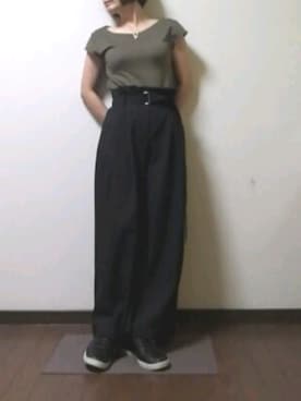 「mobus（モーブス）のアイテム」を使った、Mia さん（レディース・152cm）の夏コーディネート