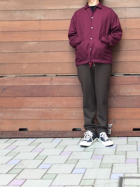 「STUDIOUS（ステュディオス）のアイテム（ブルゾン）」を使った、MASAさん（メンズ・174cm）の秋コーディネート