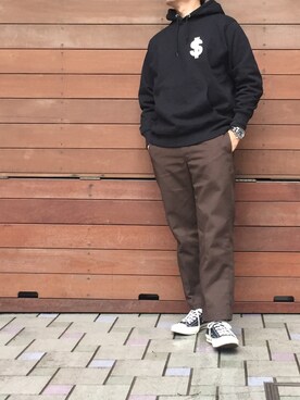 「SWAGGER（スワッガー）のアイテム」を使った、MASAさん（メンズ・174cm）の秋コーディネート