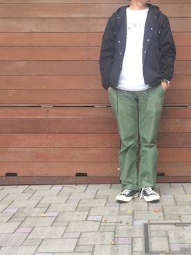 「STUDIOUS SELECT(STUDIOUS SELECT)」｜「アイテム（ブルゾン）」を使った、MASAさん（メンズ・174cm）の秋コーディネート