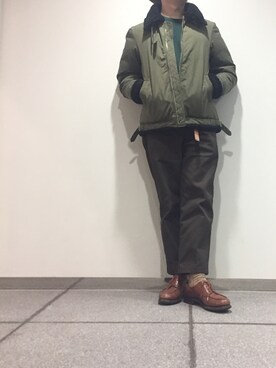 「アイテム（ブルゾン）」を使った、MASAさん（メンズ・174cm・30代）の秋コーディネート
